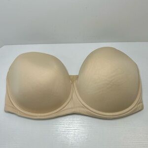 Wacoal Cream Nude Lightly Lined Strapless Bra 38DDD